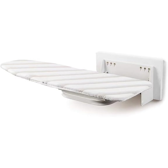 Wall-Mounted Ironing Board, 180 Swivel Retractable Ironing Board w/Cover 38.7" x 11.8" Clothes Ironing Table for Small Spaces, Laundry Room, Home