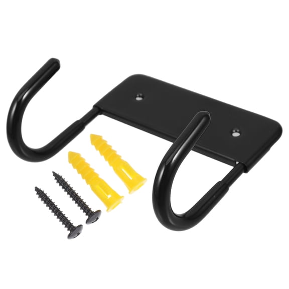Wall Mounted Ironing Board Holder Black Metal Hanger for Laundry Room Storage Rack 1 Set