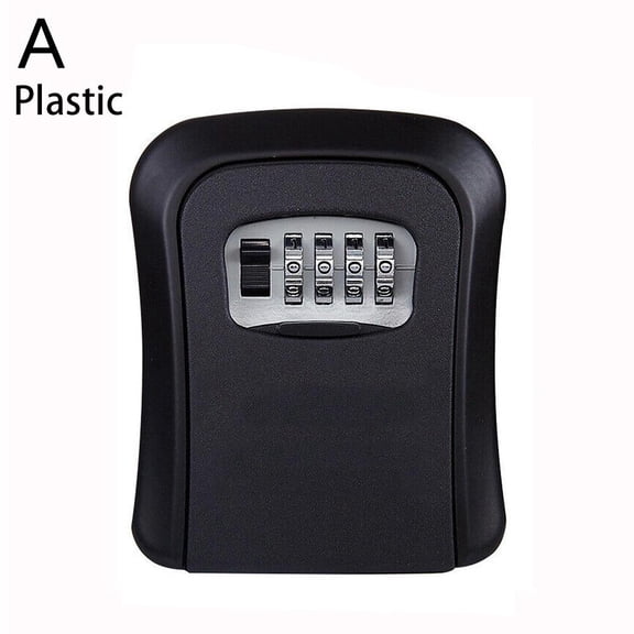 Wall Mounted Key Safe 4 Digit Combination Key Safe Outdoor Security Key Lock Box J6Q1
