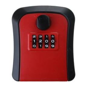 AMIR Key Lock Box, Weatherproof Steel Combination Lockbox, 4-Digit Code ...