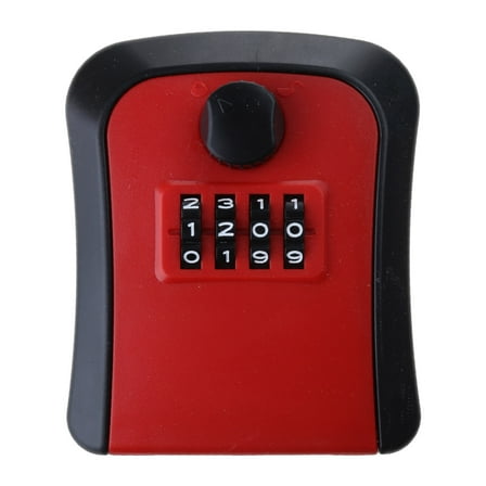 Wall Mounted Key Safe Lockboxs 4 Digit Combination Key Lock Box Waterproof Outdoor Key Hider for House Key Easy to Use