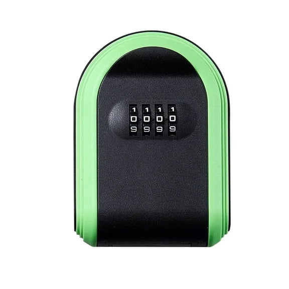 Wall Mounted Key Storage 4 Digit Combination Key Safe Storage Lock Box Plastic Key Safe Box Indoor Outdoor Use For Home Office ,Compact Design