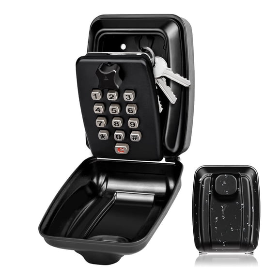 Wall Mounted Key Storage Box Safe Waterproof Anti-Theft Key Box with Combination Lock Password ,Multiple Options Available