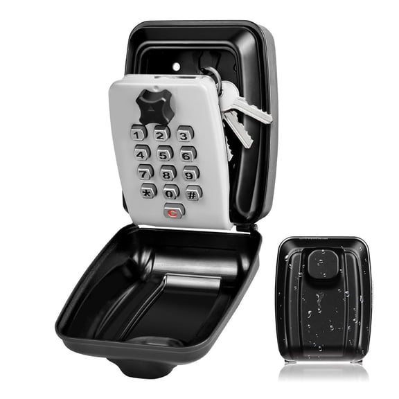 Wall Mounted Key Storage Box Safe Waterproof Anti-Theft Key Box with Combination Lock Password ,Multiple Options Available