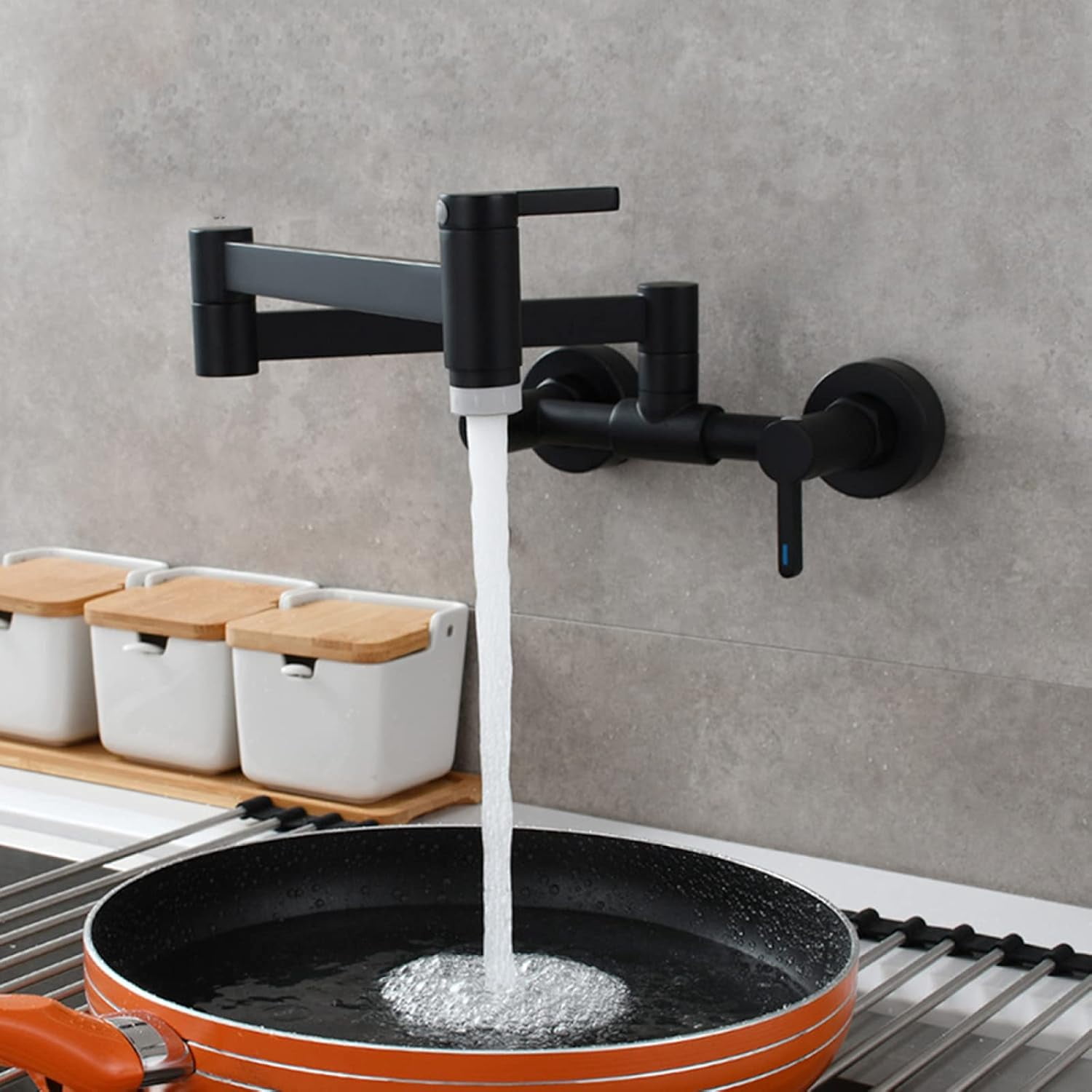 Wall Mounted Kitchen Faucet,Brass,Kitchen Sink Faucet 2 Types of Water ...