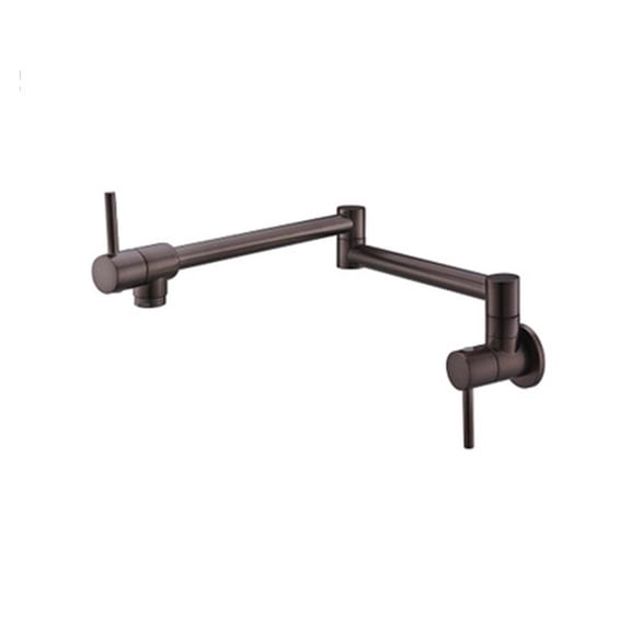 Wall Mounted Kitchen Faucet Foldable Brass Pot Filler Faucet Swivel Folding Retractable Rotary Stretch Basin Faucet Sink Tap