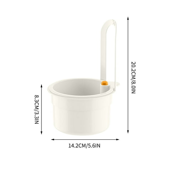 Wall-Mounted Kitchen Sink Draining Basket with Hangable Design, Space-Saving Organizing Tool for Food Prep, Rinsing Produce, and Utensil Storage