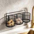 Cable Racks Boiler Wall-Mounted Kitchen Storage Basket, No-Drill Wire Rack Organizer for ...