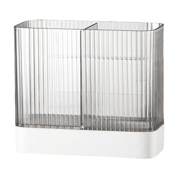Wall Mounted Kitchen Utensil and Cutlery Organizer with Drainage, Multi-Compartment Chopstick Rack and Non-Slip Design for Tidy Countertops, Suitable for Modern Home Kitchens