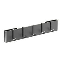 Wall-Mounted Knife Holder Set, No Drilling 5-Hook Hanging Knife Storage Rack, Steel Space Saving Organizer, Kitchen Organizers Accessories(1xGlue,1xSticker)