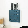 thumbnail image 1 of Wall Mounted Knife Organizer, Plastic Perforated Kitchen Knife Storage Rack with Modular Slots, Compact Household Fruit Knife Holder for Counter or Drawer, 1 of 6