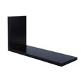 thumbnail image 1 of Wall Mounted L Shaped Bathroom Kitchen Storage Rack Shelf Organizer Home Decoration (Black), 1 of 8