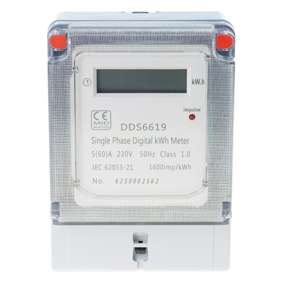Wall Mounted LCD Electric Meter Digital kWh MeterFor Residential And Use With Clear Data Display