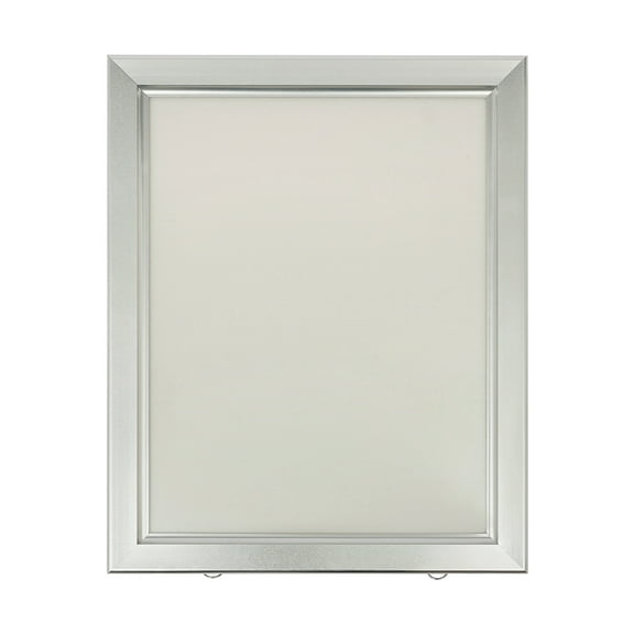 Wall-Mounted LED Sign Poster Frame, Silver Aluminum Alloy, Clear Acrylic, 18W LED Light, Eye-Catching, Perfect for Store Displays