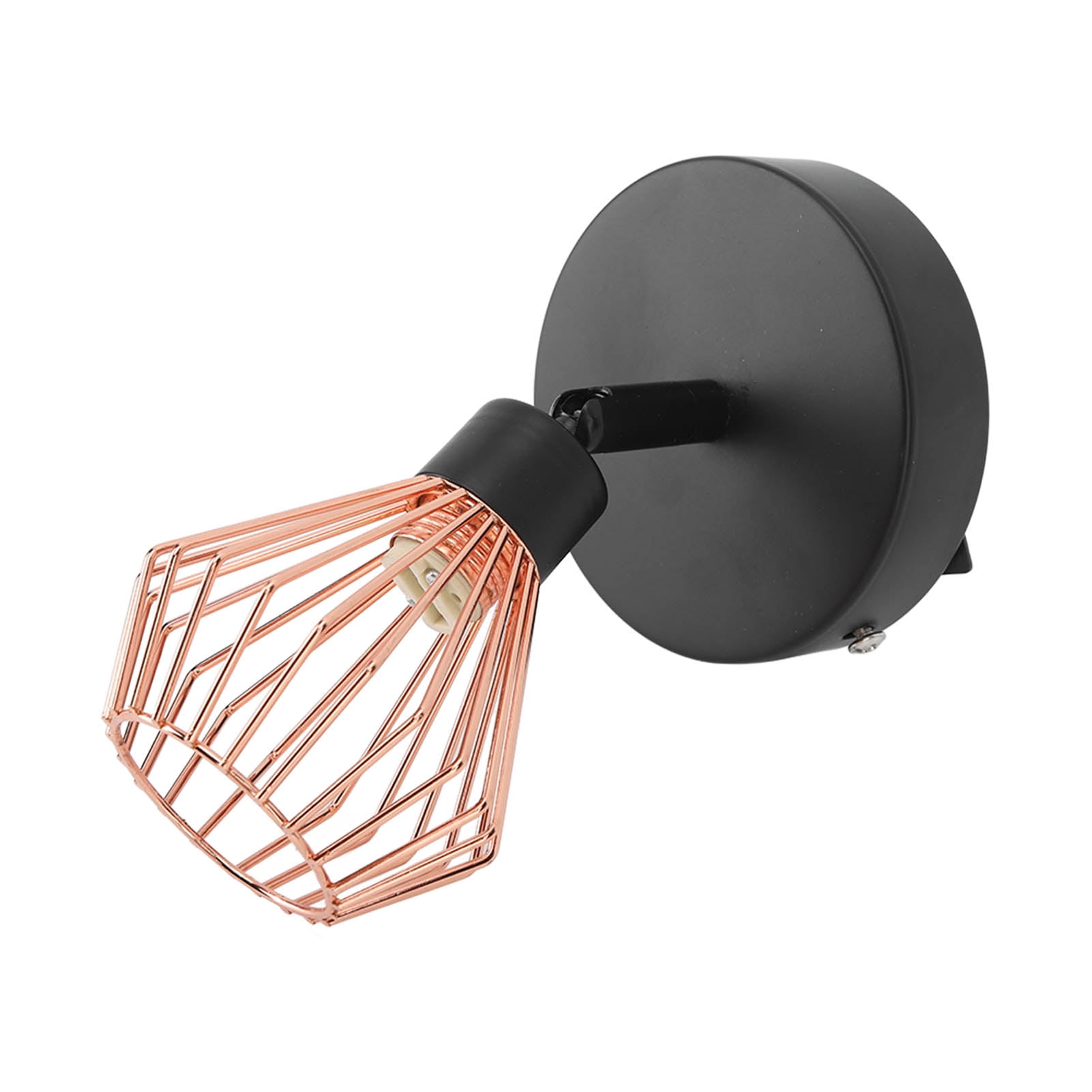 Wall Mounted Lamp Holder 180 Degrees Adjustable Metal Wall Lamp Holder