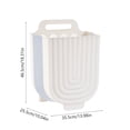 thumbnail image 1 of Wall Mounted Laundry Basket, Collapsible Laundry Baskets, Ultra Slim Laundry Hampers, Large Capacity, Breathable, Plastic Dirty Clothes Hamper, 1 of 5
