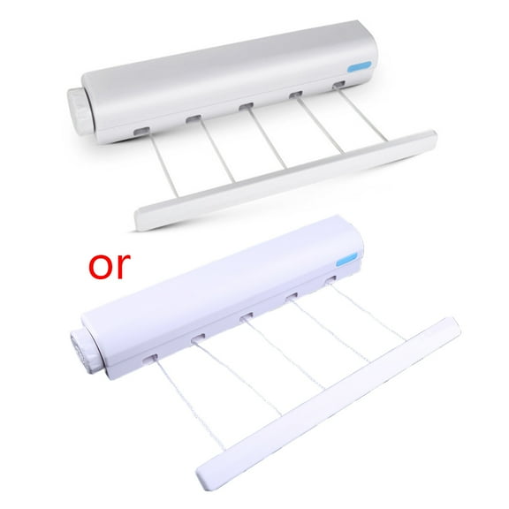 Wall Mounted Laundry Washing Line Drying Rack Retractable Clothesline Outdoor Indoor Wall Mounted Clothes Dryer Line