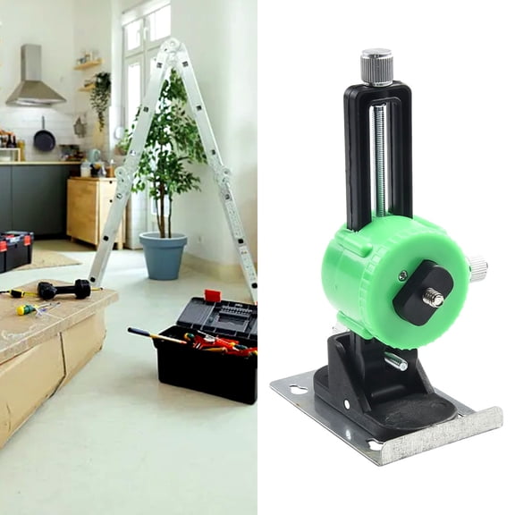 Wall-Mounted Level Bracket with 360 Rotating Base, 1/4'' Thread Hanging Holder for Tile Layout and Carpentry, Adjustable Iron Board Set