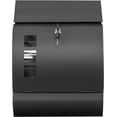 Wall Mounted Locking Galvanize Steel Mailbox with Newspaper Holder ...