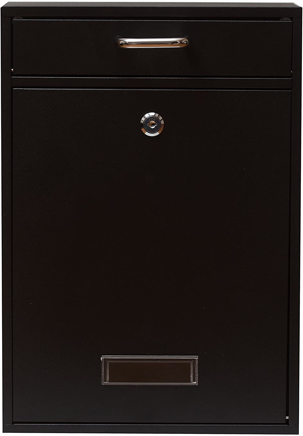 Wall Mounted Locking Vertical Dropbox Mailbox Safe and Secure (Large