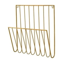 Wall Mounted Magazine File Rack Organizer, Hanging Magazine Holder, Metal Wire Wall Mounted Magazine Folder Holder Rack for Magazines Novels Recipes