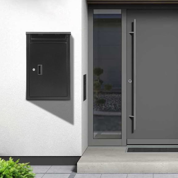 Wall-Mounted Mail Box, (16.5*13.8*25.4in), Great for Receiving Mail, Newspapers, Letters, and Small Parcels in Homes, Restaurants, Offices, Schools, and Warehouses