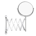 thumbnail image 1 of Wall-Mounted Makeup Mirror with 3X Magnification, 8-Inch Two-Sided Mirror (1X/10X), High-Definition No Distortion Glass, Chrome Finish & Adjustable Scissor Bracket for Bathroom, 1 of 4