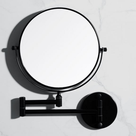 Wall Mounted Makeup Mirror - Magnification 8'' Two-Sided Swivel Extendable Bathroom Mirror