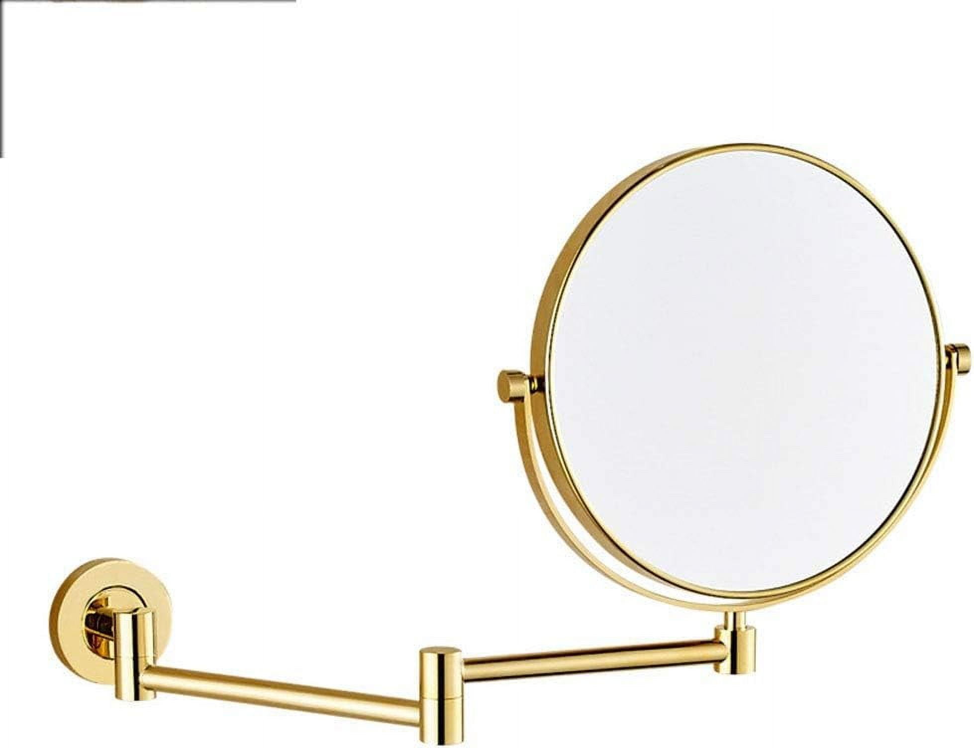 Wall Mounted Makeup Mirror, Magnifying Wall Bathroom Mirror, Two-Sided Extendable, 360 Degree ...