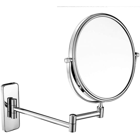 Wall-Mounted Makeup Mirror Wall-Mounted Makeup Mirror European Creative Bathroom 8 Inch Double-Sided Folding