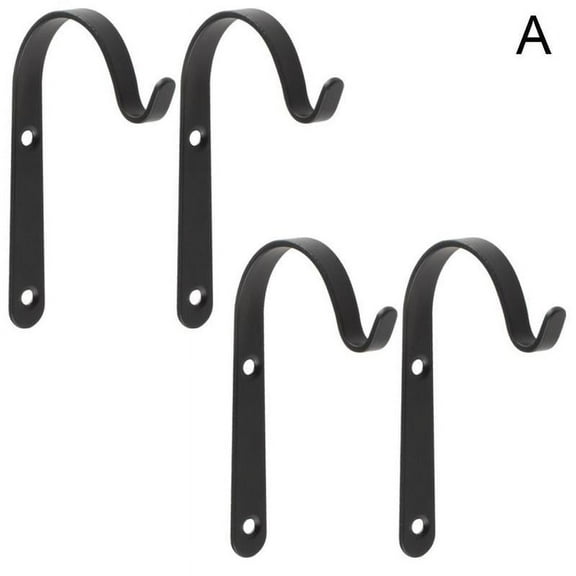 Wall-Mounted Metal Hanging Basket Brackets for Beautifying House or Garden, Rust-Proof and Suitable for Multiple Environments