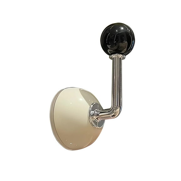 Wall Mounted Metal Hook with Round Decorative Ball End for Entryway Bedroom Bathroom Kitchen Closet Storage
