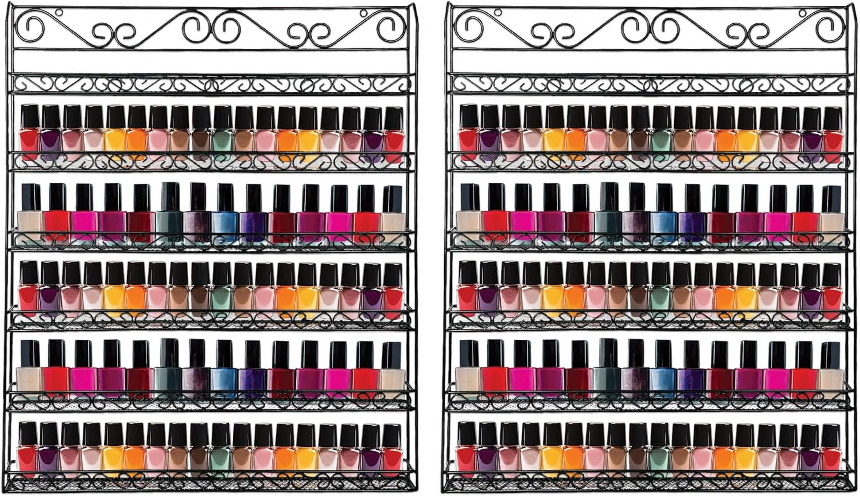 Wall Mounted Metal Rack Shelf, Versatile Organizer for Nail Polish ...