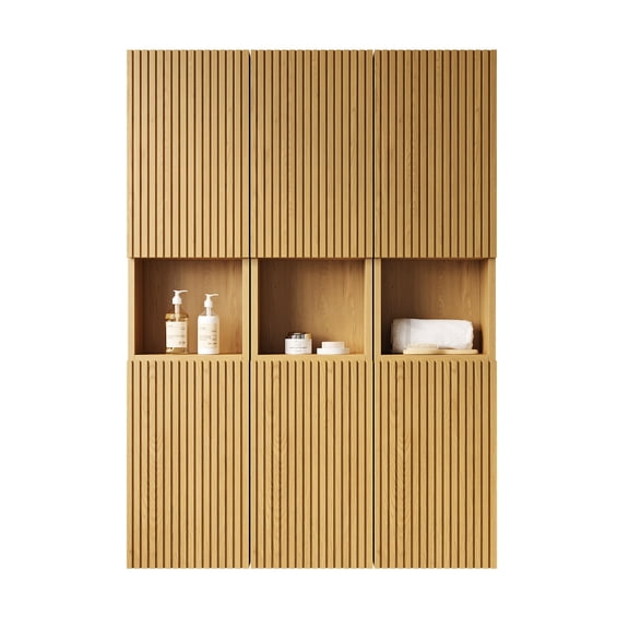 Wall - Mounted Modular Cabinet | Individual or Combined Use | Quick Assembly with Numbered Parts
