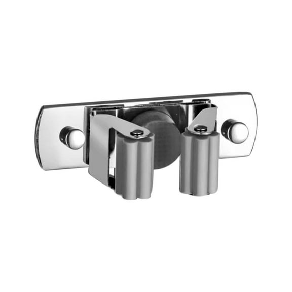 Wall Mounted Mop Holder with 1 Clips | Heavy Duty Garage Organizer | 30LB Capacity for Brooms, Rakes, Shovels | Rustproof Kitchen & Bathroom Storage Solution | Stainless Steel