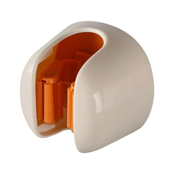 Wall Mounted Mop Holder & Organizer | Storage Rack for Brooms Brushes & Kitchen Tools | Adhesive Wall Hanger with Hooks & Clip | Space Saving Home Cleaning Accessory