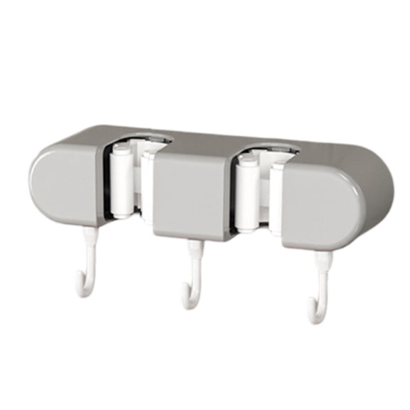 Wall Mounted Mop Organizer Broom Holder Mop Clip Stand Brush Rack Hanging Pipe Hook Kitchen Storage Bathroom Accessories Tools
