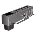 thumbnail image 1 of Wall Mounted Multifunctional Knife Rack, Space-Saving Kitchen Organizer with Hooks & Hanging Bar, Gray (11.81x2.68x2.36in), 1 of 6