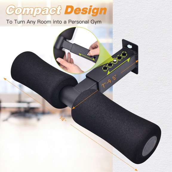 Wall Mounted Nordic Hamstring Curl - LAT Pulldown Machines and Sit Up Exercises -Versatile Workout Tool for Nordic Curls Spanish Squats Core Twists,Enhance Your Core Strength and Leg Curls