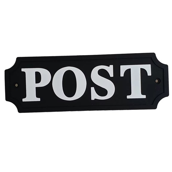 Wall Mounted POST Sign Room Decorative Plaques Mailbox Wall Labels for House Room Home Decoration Easy to Install