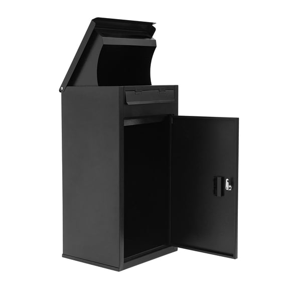 Wall-Mounted Parcel Drop Box, Package Delivery Box, Large Mail Box with Key Lock  for Porches, Schools, Offices, and More (15.94*13.19*29.72in)