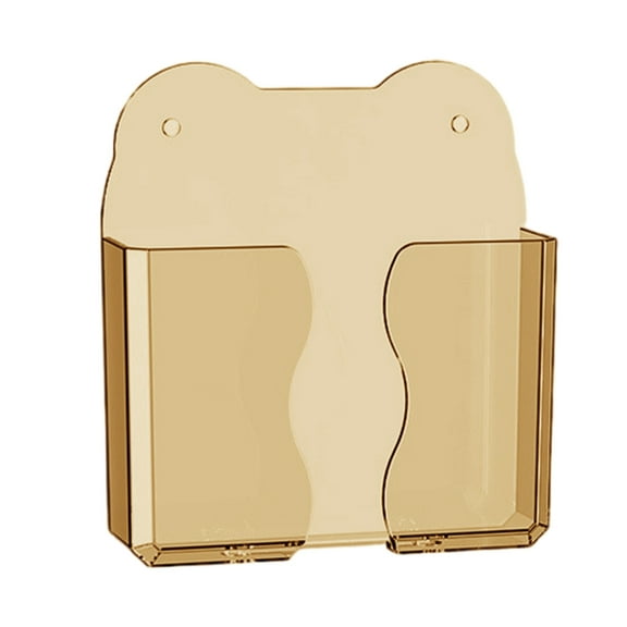 Wall Mounted Phone Holders Clear Design for Bedroom and Office Organizing Use with Easy Installation and Charging Access