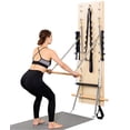thumbnail image 1 of Chantmo Wall Mounted Pilates Reformer Machine Maple Wood Springboard with Resistance Springs Fitness Trainer for Home Studio, 1 of 8