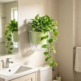 thumbnail image 1 of Wall Mounted Planter, Self Watering Hydroponic Flower Pot Space Saving Hanging Plant Holder, Breathable Drainage Design Decorative Garden Container for Balcony Fence Office Indoor Outdoor, 1 of 6