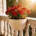 thumbnail image 1 of Wall Mounted Planter for Garden Display - Hanging Planter Pot with Rattan Texture Design Fits Indoor and Outdoor Spaces, 1 of 6