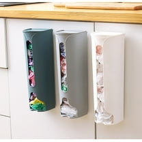 Wall-Mounted Plastic Bag Dispenser and Collector, Kitchen Storage for Convenience Bags