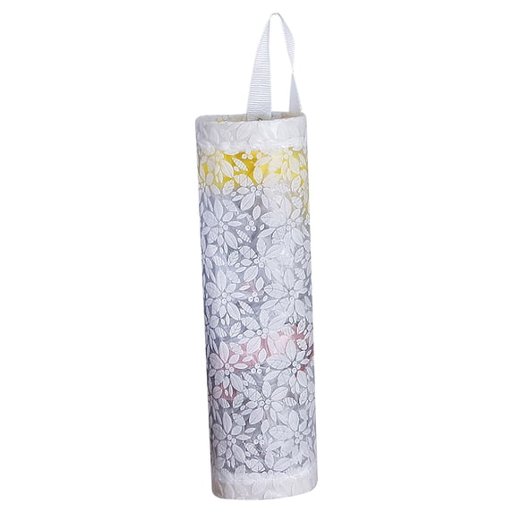 Wall Mounted Plastic Bag Organizer Dispenser – Large Capacity Hanging Grocery Bag Storage for Kitchen Bathroom – Reusable Multi-Purpose Bag Collector (2-Way Access)