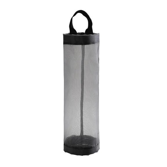 Wall-Mounted Plastic Bag Organizer | Kitchen Bag Holder Mesh Storage | Reusable Grocery Bag Dispenser