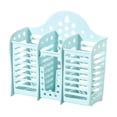 thumbnail image 1 of Wall-Mounted Plastic Hollow Tableware Caddy - Lightweight Utensil Basket, for Spoons, Chopsticks, Kitchen, Party, Camping & Picnic （ Blue ）, 1 of 6
