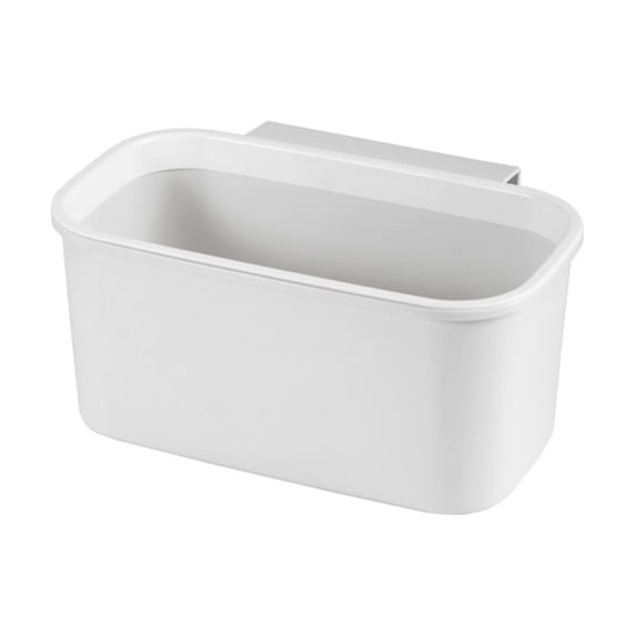 Wall-Mounted Plastic Storage Bin for Space-Saving Organization - Versatile Hanging Rubbish Bin and Bedside Organizer